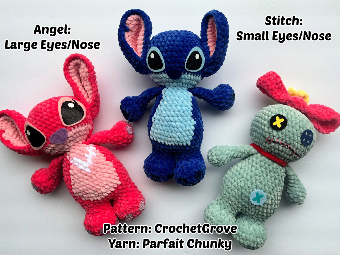 5 Sets Felt Glitter Stitch Eyes, Felt Glitter Angel Eyes, Alien Eyes, Felt Stitch Nose, Felt Angel Nose, Amigurumi Eyes, 3 Sizes