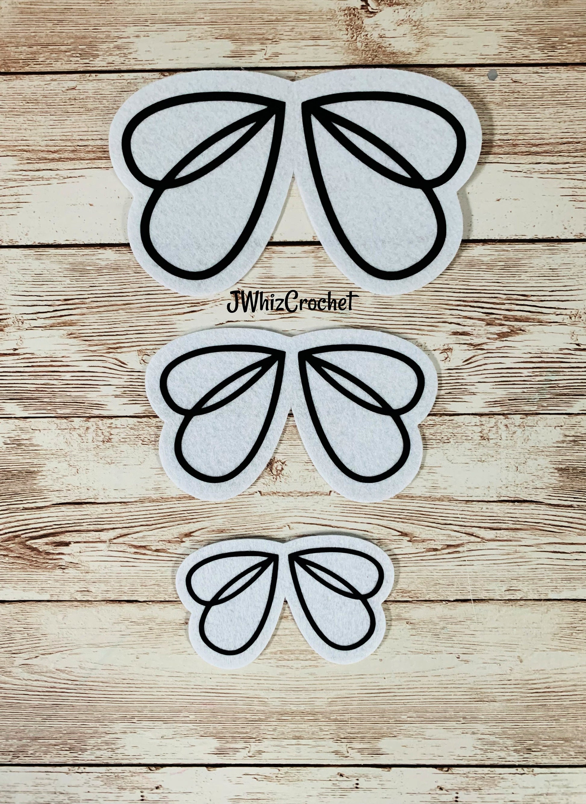 Felt Wings, Felt Bee Wings, Felt Bumble Bee Wings, Fairy Wings, Alien Wings, Wings For Crochet Amigurumi, Wings For Plushes, Wings For Toys